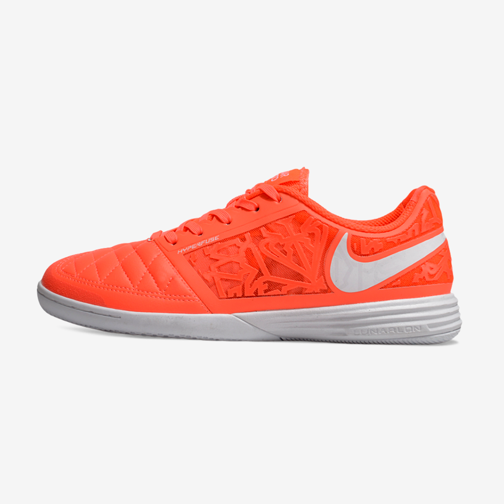 Chuteira Futsal Nike Lunar Gato IC - Laranja e Branca