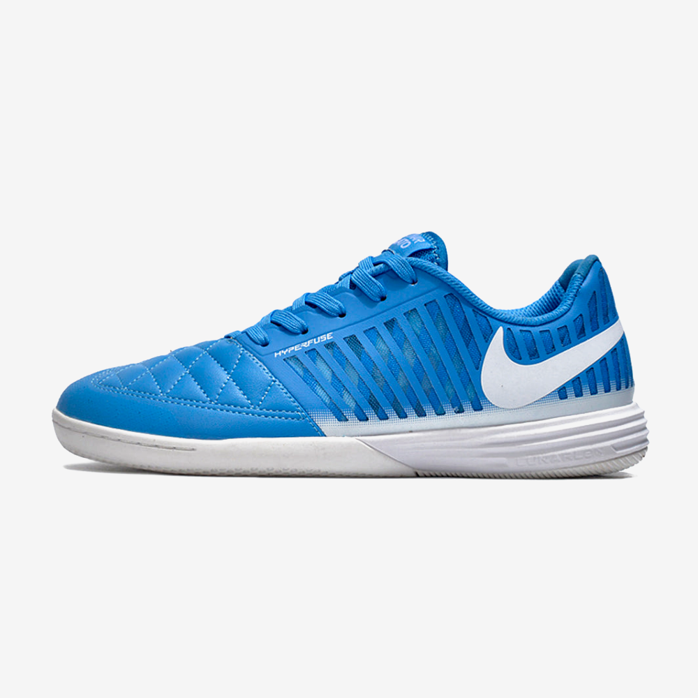 Chuteira Futsal Nike Lunar Gato IC - Azul e Branca