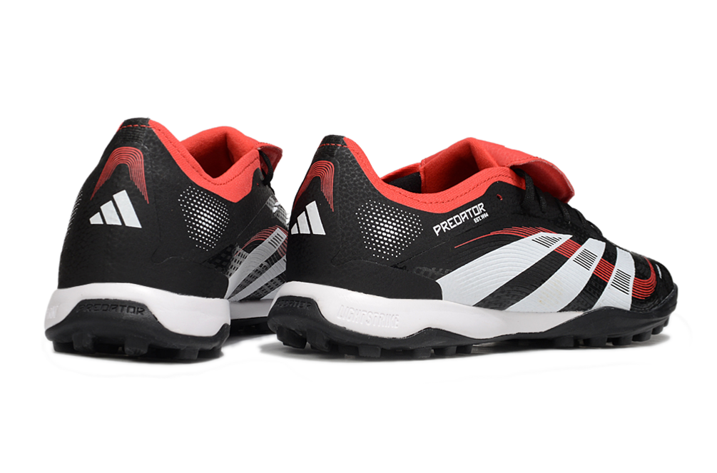 Chuteira Adidas Predator Elite Fold-Over Tongue TF - Preta, Branca e Vermelha