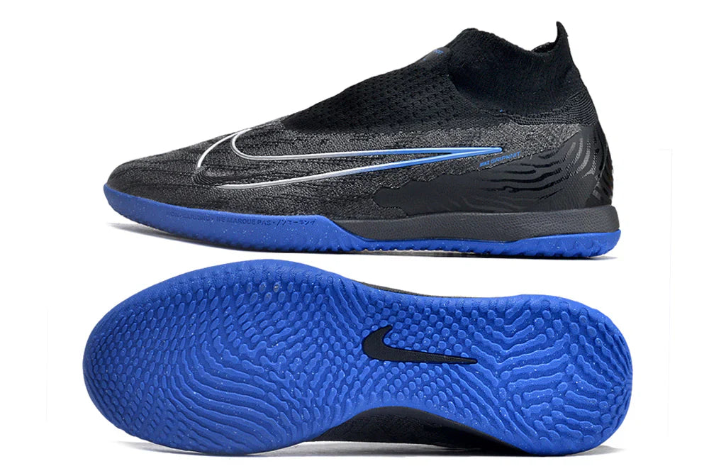 Chuteira Futsal Nike Gripknit Phantom GX Elite IC, design moderno e sola com ótima tração para jogos em salão.