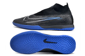 Chuteira Futsal Nike Gripknit Phantom GX Elite IC, design moderno e sola com ótima tração para jogos em salão.