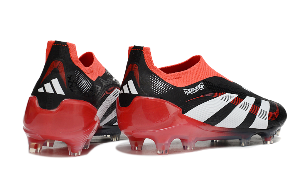 Chuteira Adidas Predator Elite FG - Preta e Vermelha