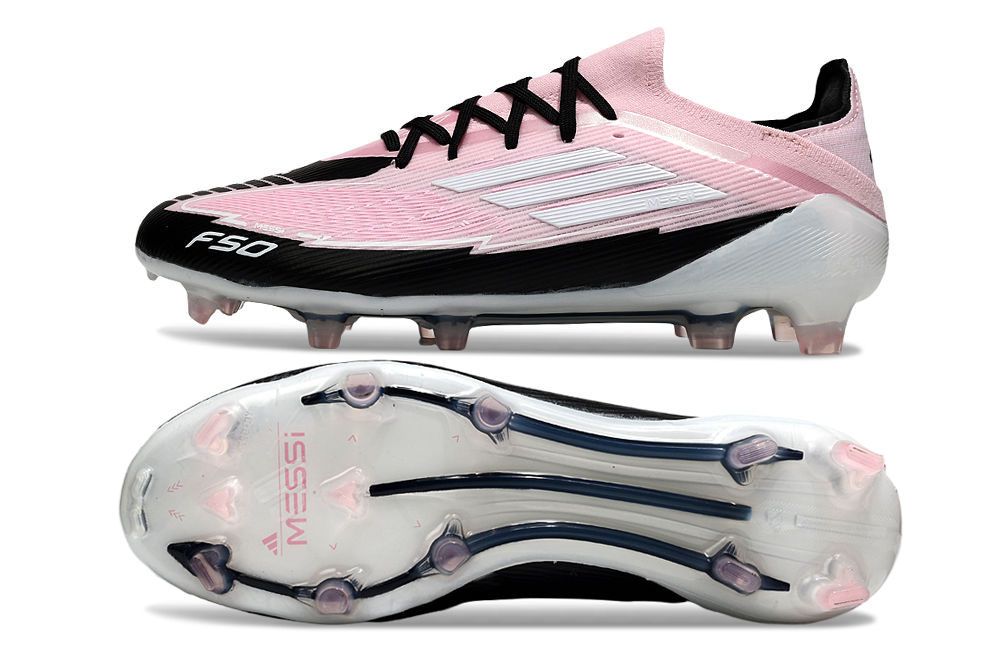 Chuteira Adidas F50 FG Elite "Messi" Cinza e Preta