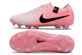 Nike Tiempo Legend 10 FG - Rosa - Pack Brilliance em vista lateral e inferior, destaca design moderno e elegante.
