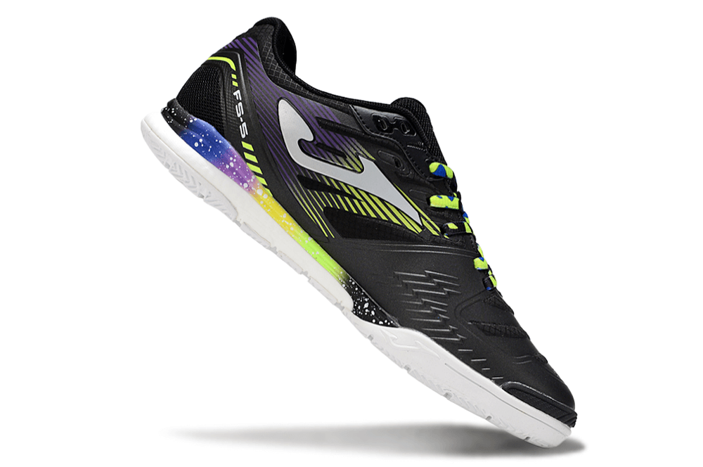 Chuteira Futsal Joma Regate Rebound IC Preta e Amarelo