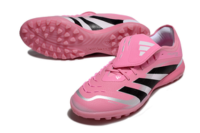 Chuteira Adidas Predator Elite Fold-Over Tongue TF - Rosa, Branca e Preta