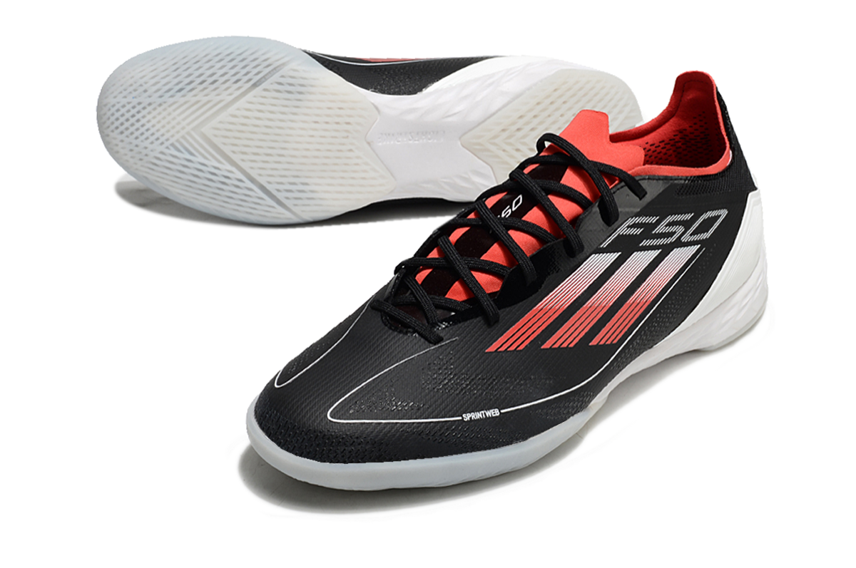 Chuteira Futsal Adidas F50 IC Preta e Vermelho