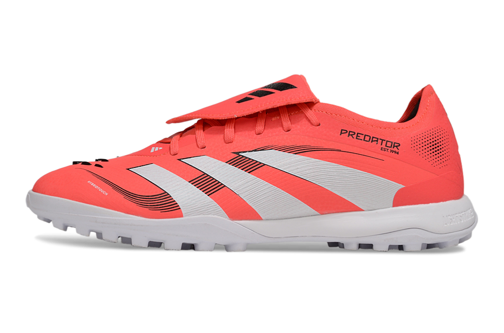 Chuteira Adidas Predator Elite Fold-Over Tongue TF - Laranja, Branca e Preta