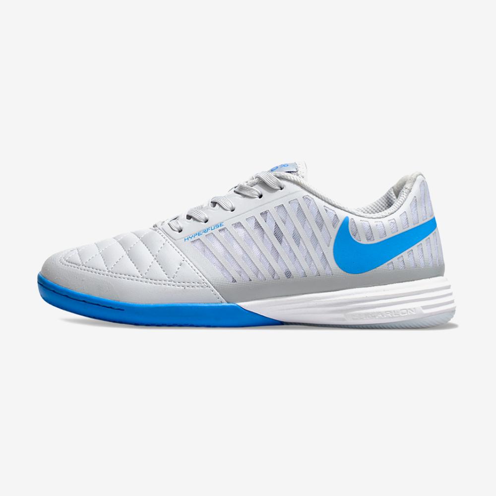 Chuteira Futsal Nike Lunar Gato IC - Cinza e Azul