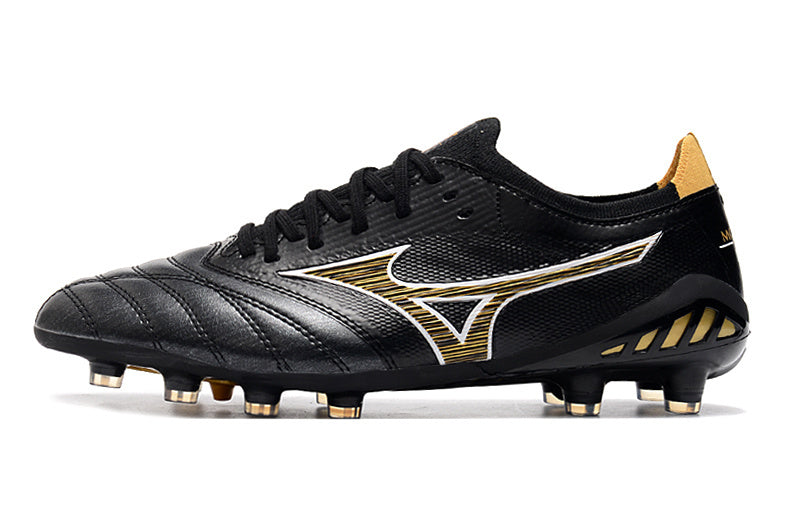 Chuteira Mizuno Morelia Neo 3 FG Preta e Amarela