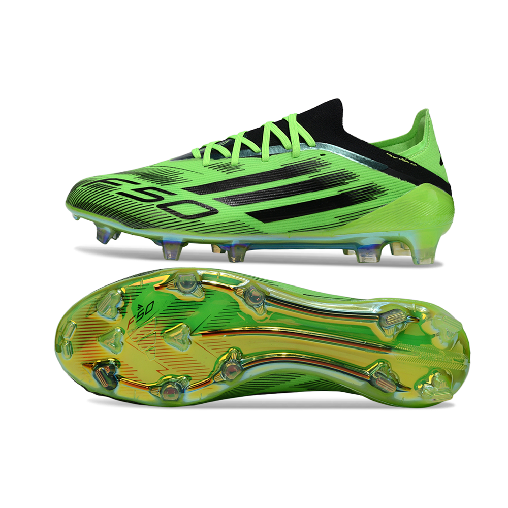 Chuteira Adidas F50 FG Elite Sparkfusion Verde e Preta
