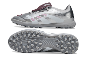 Chuteira Adidas Predator Elite Fold-Over Tongue TF - Prata, Branca e Vermelha
