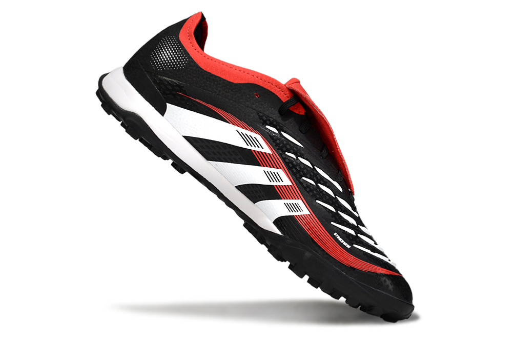 Chuteira Adidas Predator Elite Fold-Over Tongue TF - Preta, Branca e Vermelha