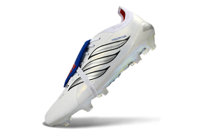 Chuteira Adidas Predator Elite FG 26 - Branca e Azul "Bellingham"