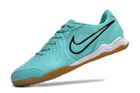 Chuteira Futsal Nike Tiempo Legend 10 IC na cor azul, com design moderno e sola emborrachada.
