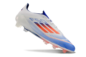 Chuteira Adidas F50.1 FG Branca, Azul e Vermelho