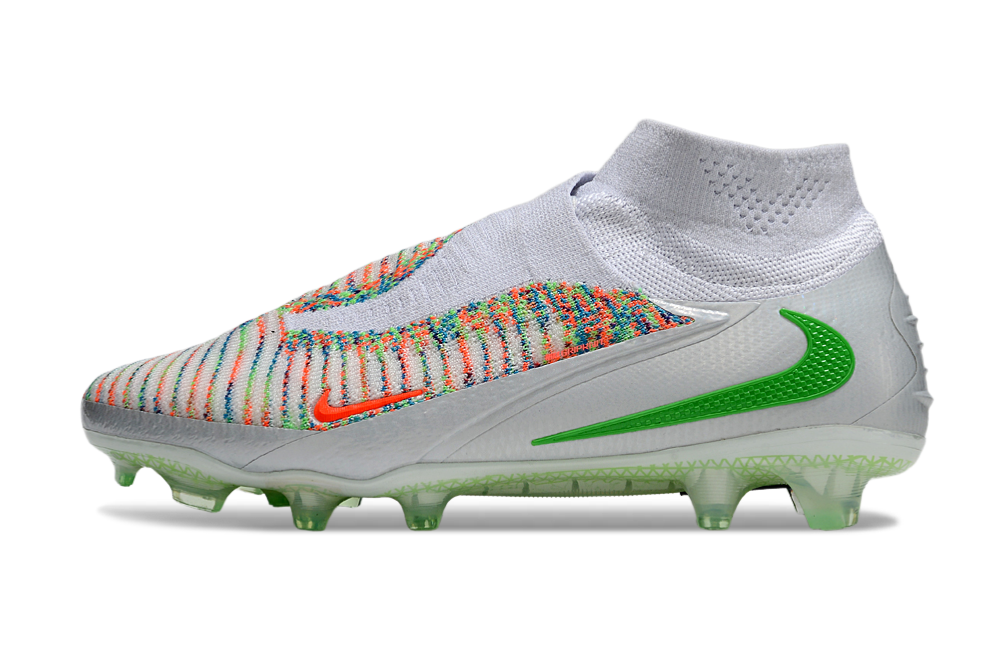 Chuteira Nike Phantom 6 Elite FG Branca e Dourada "EA FC"