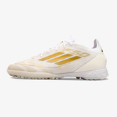 Chuteira Adidas F50.1 TF - Branca e Dourada