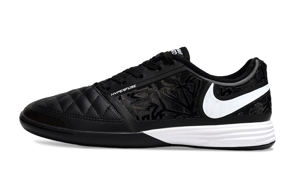 Chuteira Futsal Nike Lunar Gato IC - Preta e Branca