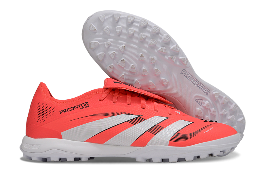Chuteira Adidas Predator Elite Fold-Over Tongue TF - Laranja, Branca e Preta