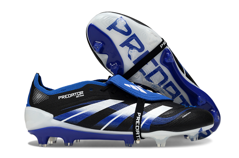 Chuteira Adidas Predator Elite FG Tongue Preta e Azul