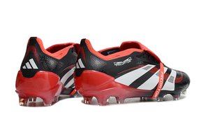 Chuteira Adidas Predator Elite FG Tongue Preta e Vermelha