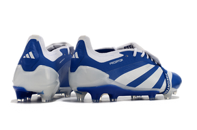 Chuteira Adidas Predator Elite Tongue FG - Azul e Branca