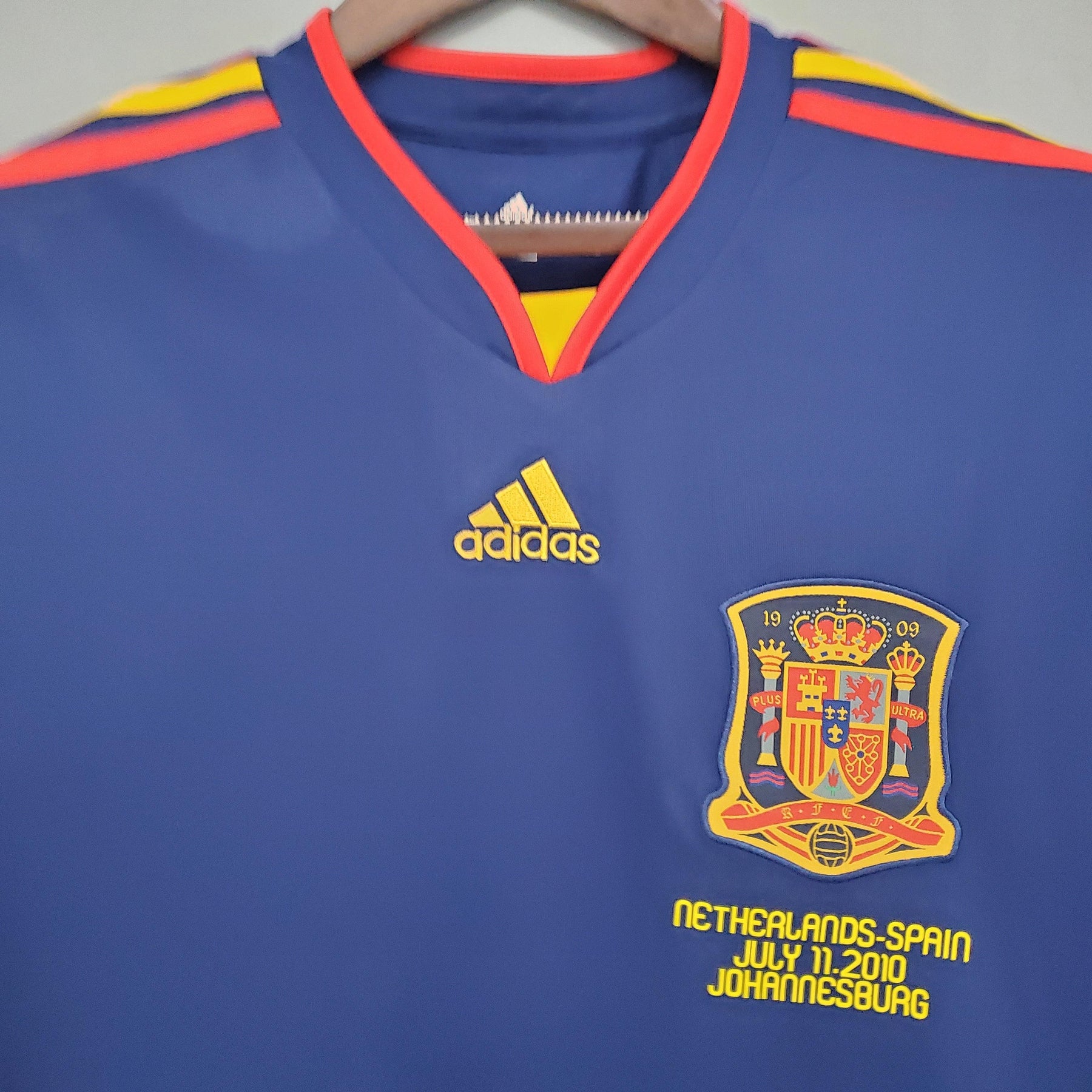 Camisola Espanha Mundial Home 2010 Retro