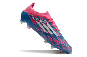 Chuteira Adidas F50 FG Elite Azul e Rosa