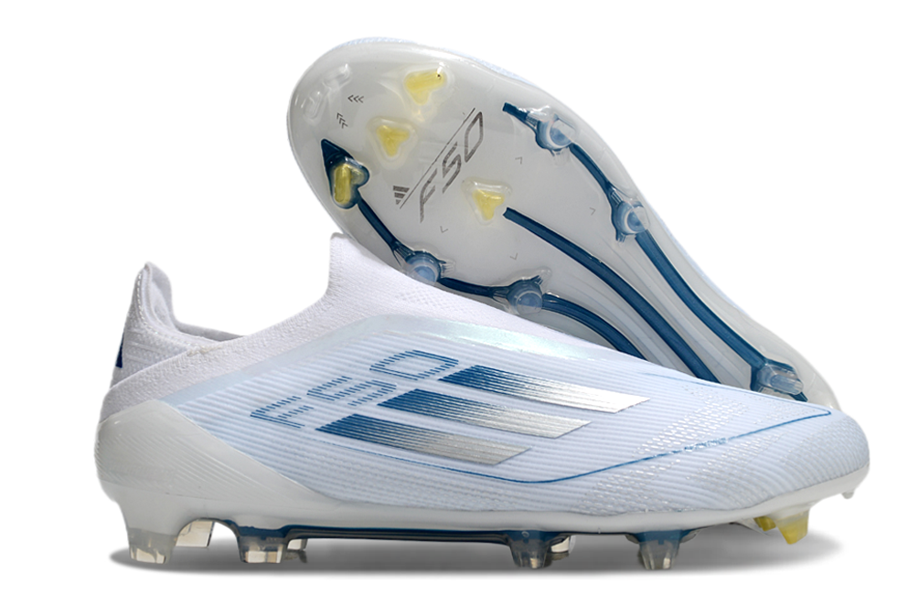 Chuteira Adidas F50 LL FG Branca e Azul