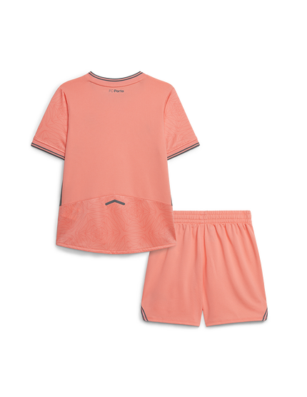 Conjunto infantil FC Porto away rosa 2025/26 - LANÇAMENTO