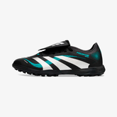 Chuteira Adidas Predator Elite Fold-Over Tongue TF - Preta, Prata e Azul