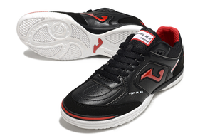 Chuteira Futsal Joma Top Flex Rebound IC Preta e Vermelha