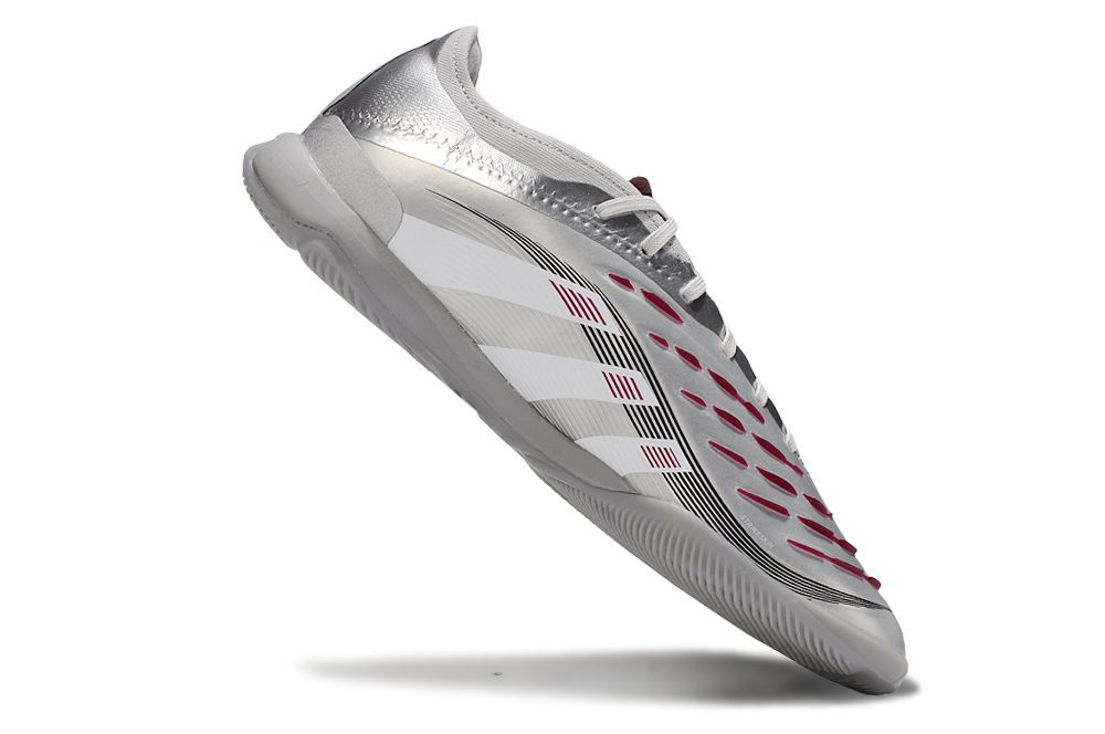 Chuteira Futsal Adidas Predator Elite Fold-Over Tongue IC - Prata