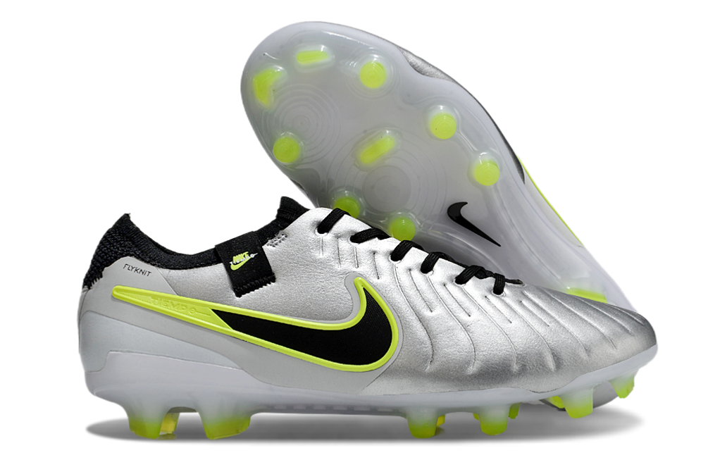 Nike Tiempo Legend X Elite FG - Prata e verde