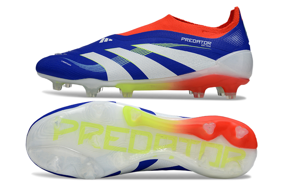 Chuteira Adidas Predator Elite FG LL - Azul, Vermelha e Amarela