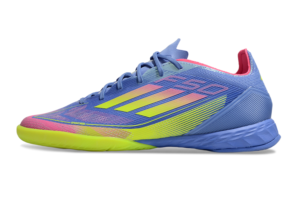 Chuteira Futsal Adidas F50 IC Azul e Amarela