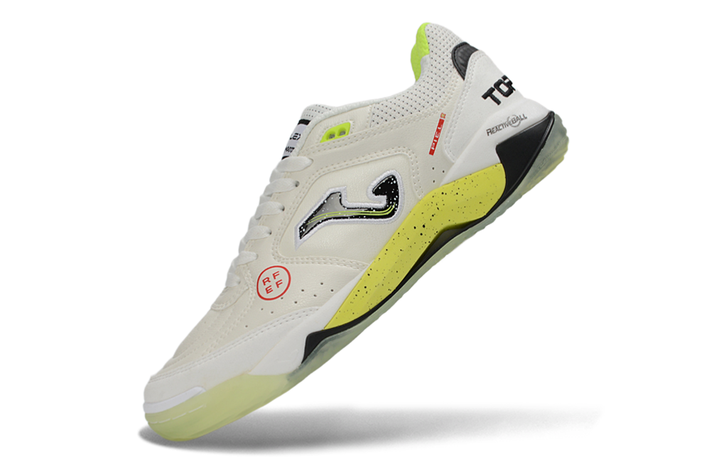 Chuteira Futsal Joma Top Flex Rebound IC Bege RFEF
