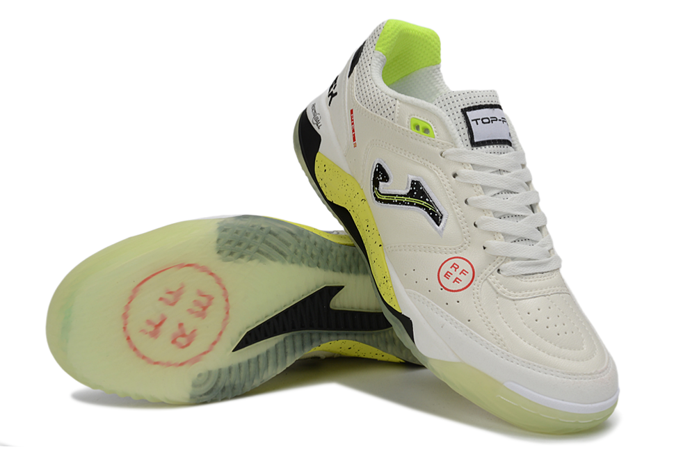 Chuteira Futsal Joma Top Flex Rebound IC Bege RFEF