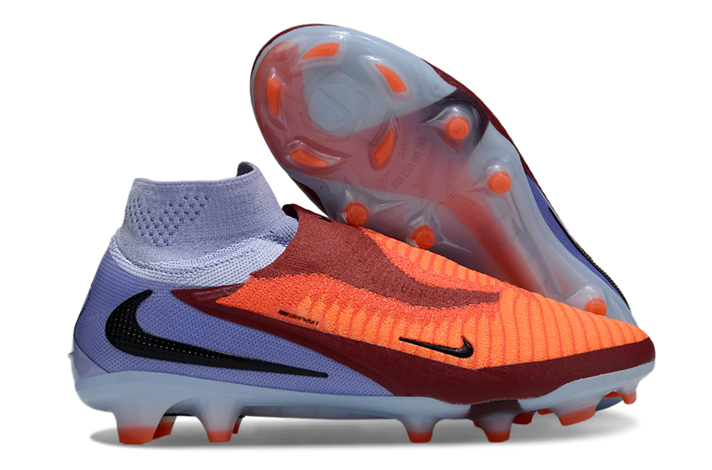 Chuteira Nike Phantom 6 Elite FG - Roza e Laranja - Pack Scary Good