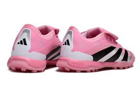 Chuteira Adidas Predator Elite Fold-Over Tongue TF - Rosa, Branca e Preta