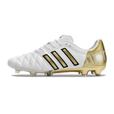 Chuteira Adidas AdiPure 11 Pro FG Branca Dourada