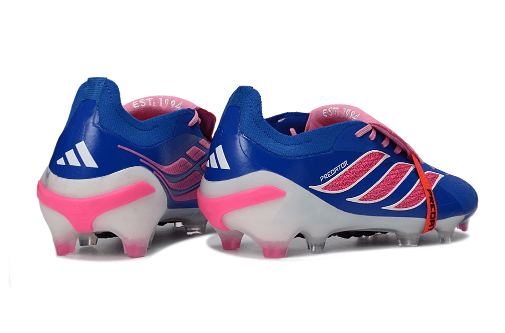 Chuteira Adidas Predator Elite FG 26 - "Finishers Steel" Azul e Rosa