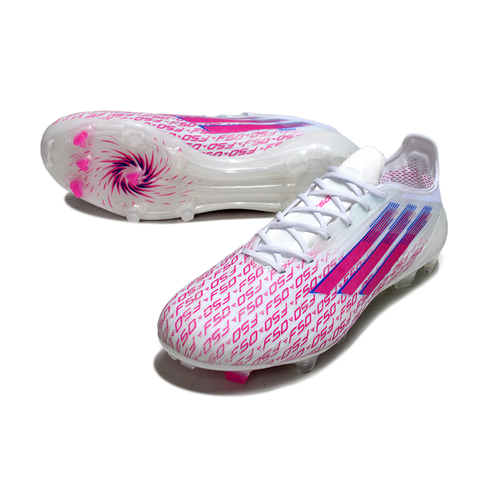 Chuteira Adidas F50 FG Elite - Branca e Rosa