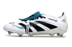 Chuteira Adidas Predator Elite Fold-Over Tongue FG - Branca, Verde e Preta