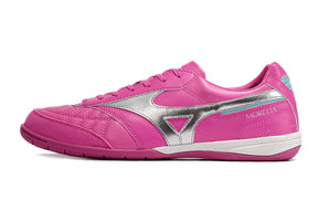 Chuteira Futsal Mizuno Morelia Sala IC Rosa e Prata