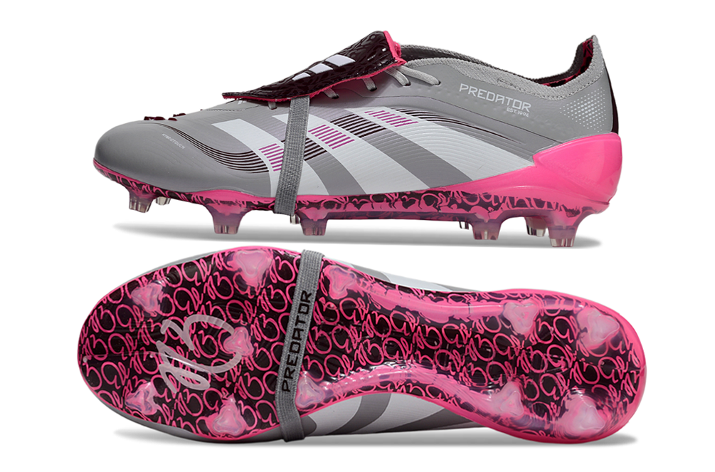 Chuteira Adidas Predator Elite FG Tongue Rosa Ed. "Bellingham"