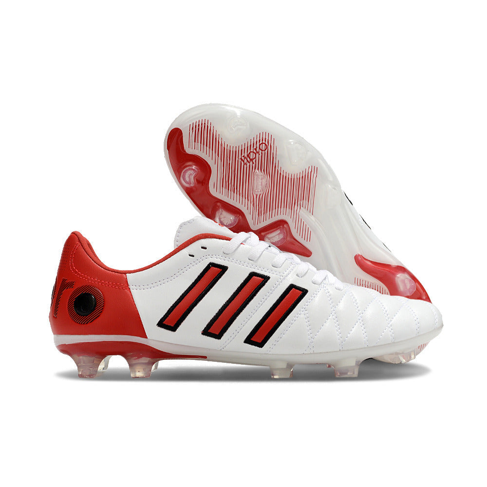Chuteira Adidas AdiPure 11 Pro FG Branca e Vermelha