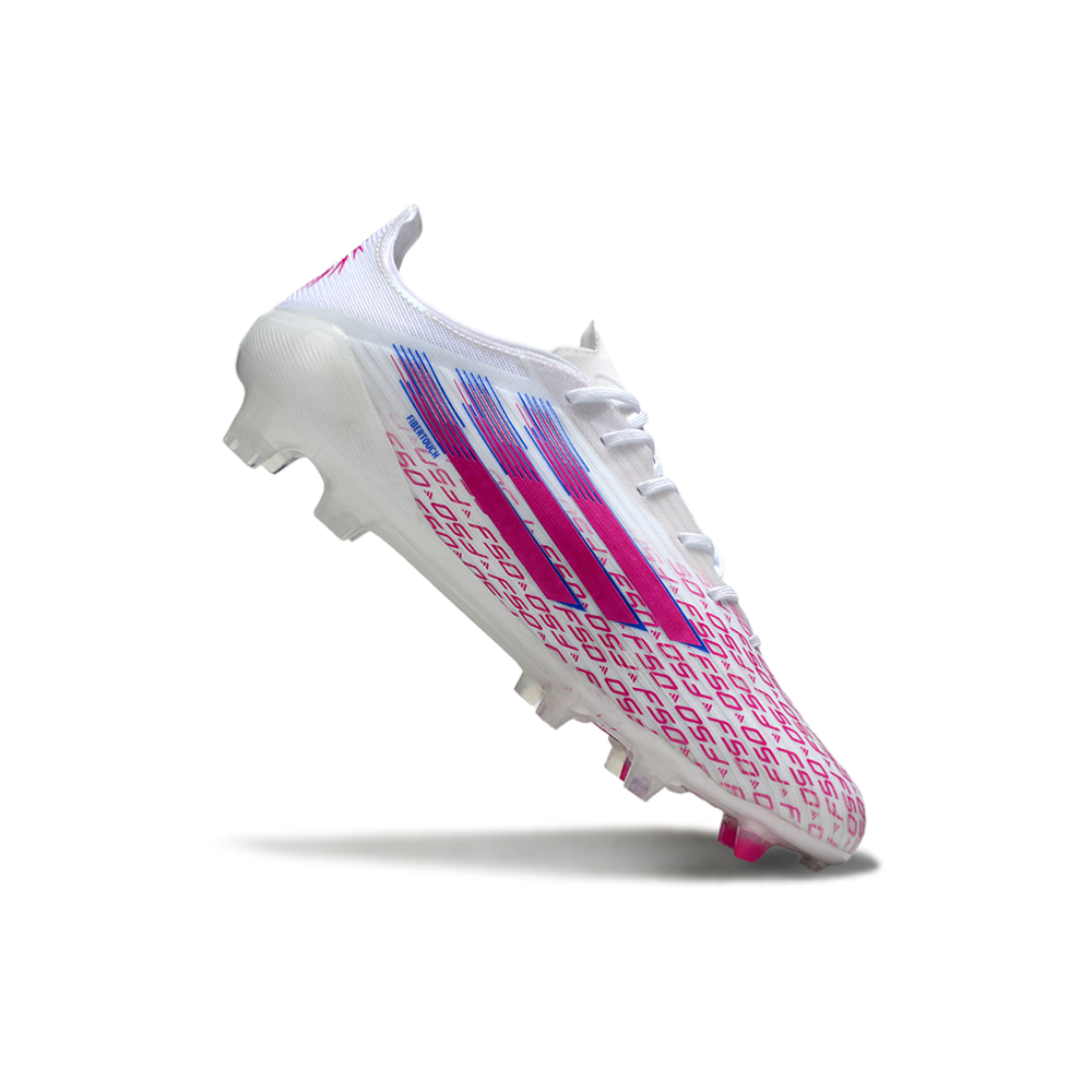 Chuteira Adidas F50 FG Elite - Branca e Rosa
