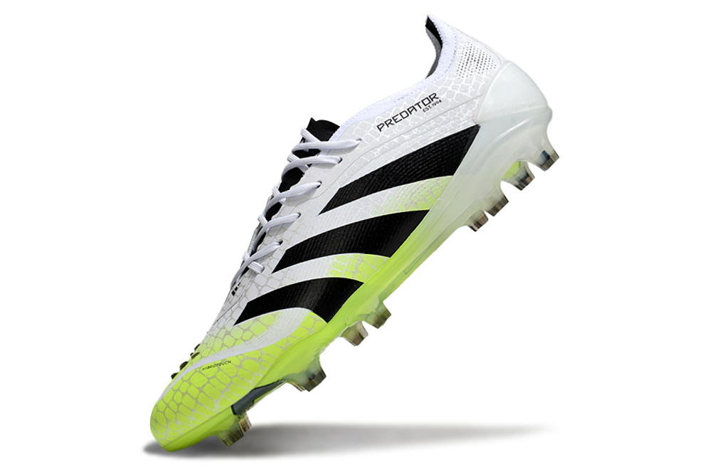 Chuteira Adidas Predator Elite FG - Branca e Amarela